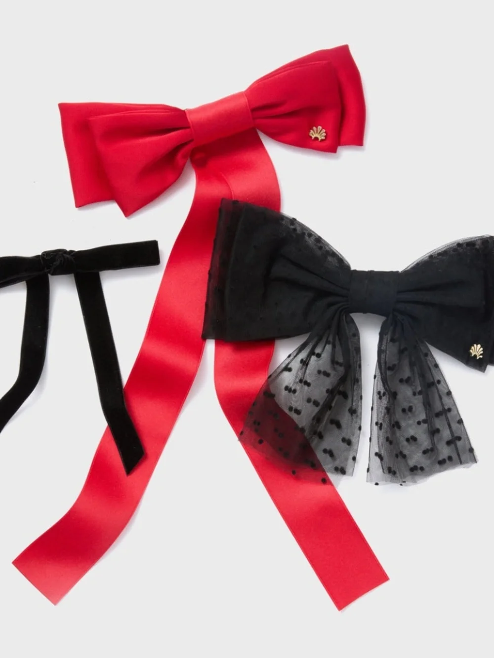 NWT LELE SADOUGHI | Elegant Crimson Jane Bow Barrette in Crimson Red | O/S